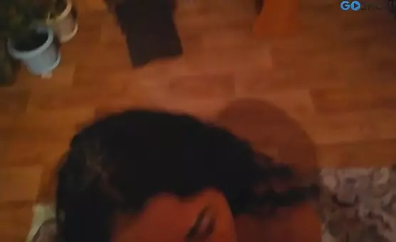 Brunette Deepthroats Cock